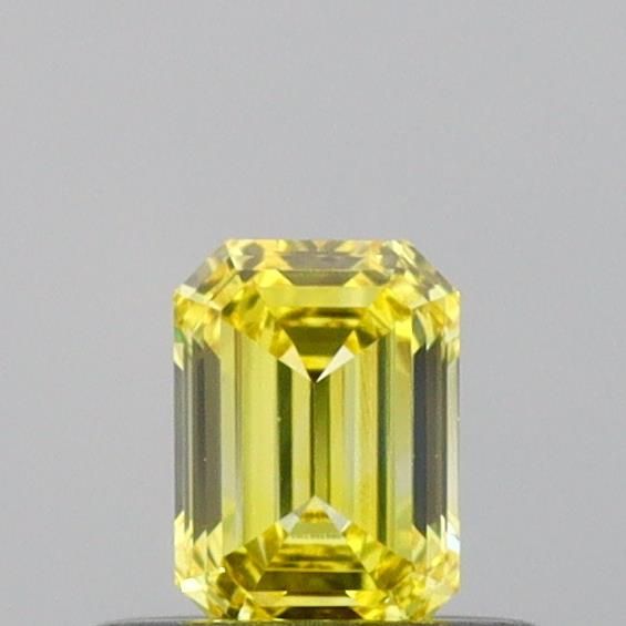 0.33 CT Fancy Vivid Yellow EMERALD