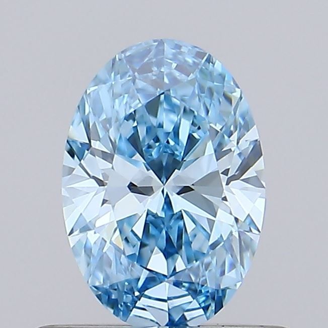 0.51 CT Fancy Vivid Blue OVAL