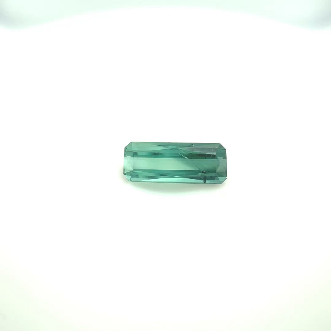 Turmalin 1,49 ct, zielony, szlif ośmiokątny
