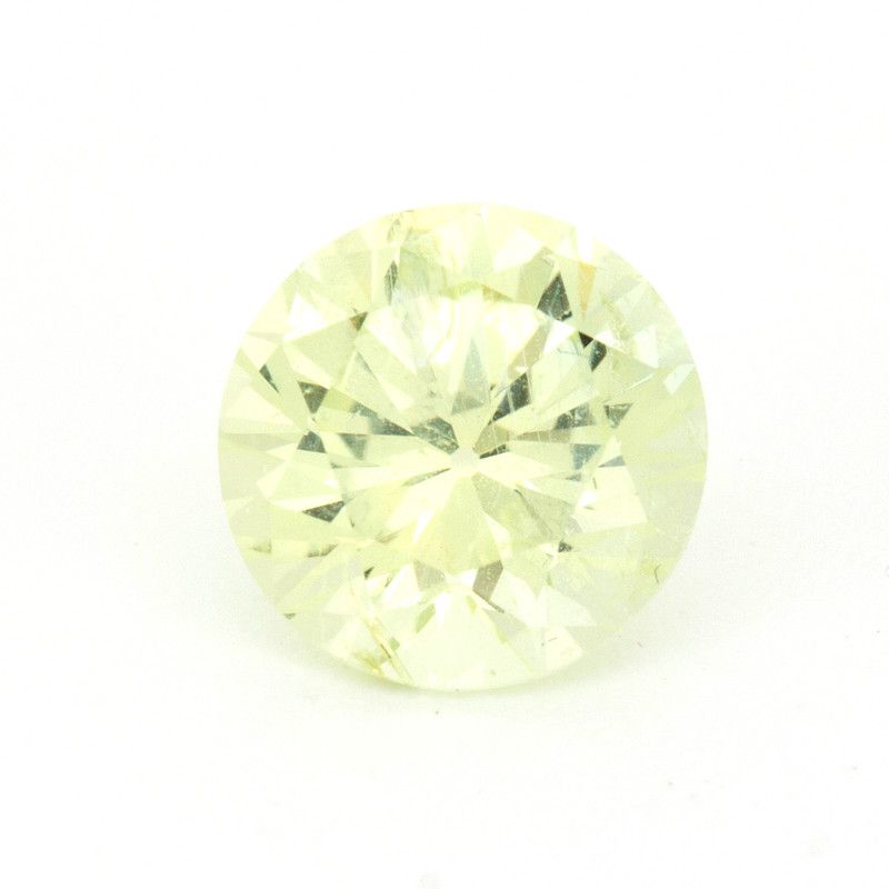 Szafir 1,81 ct, żółty, szlif okrągły