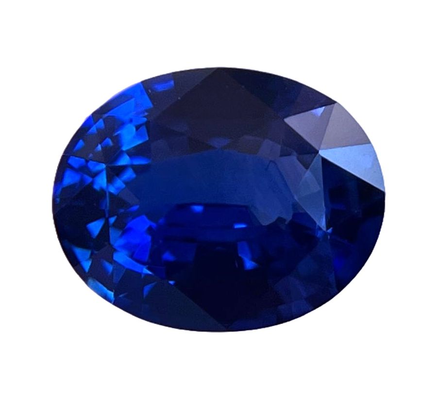 SAPPHIRE FACETED 2.04ct BLUE Blue EC SRILANKA HEATED