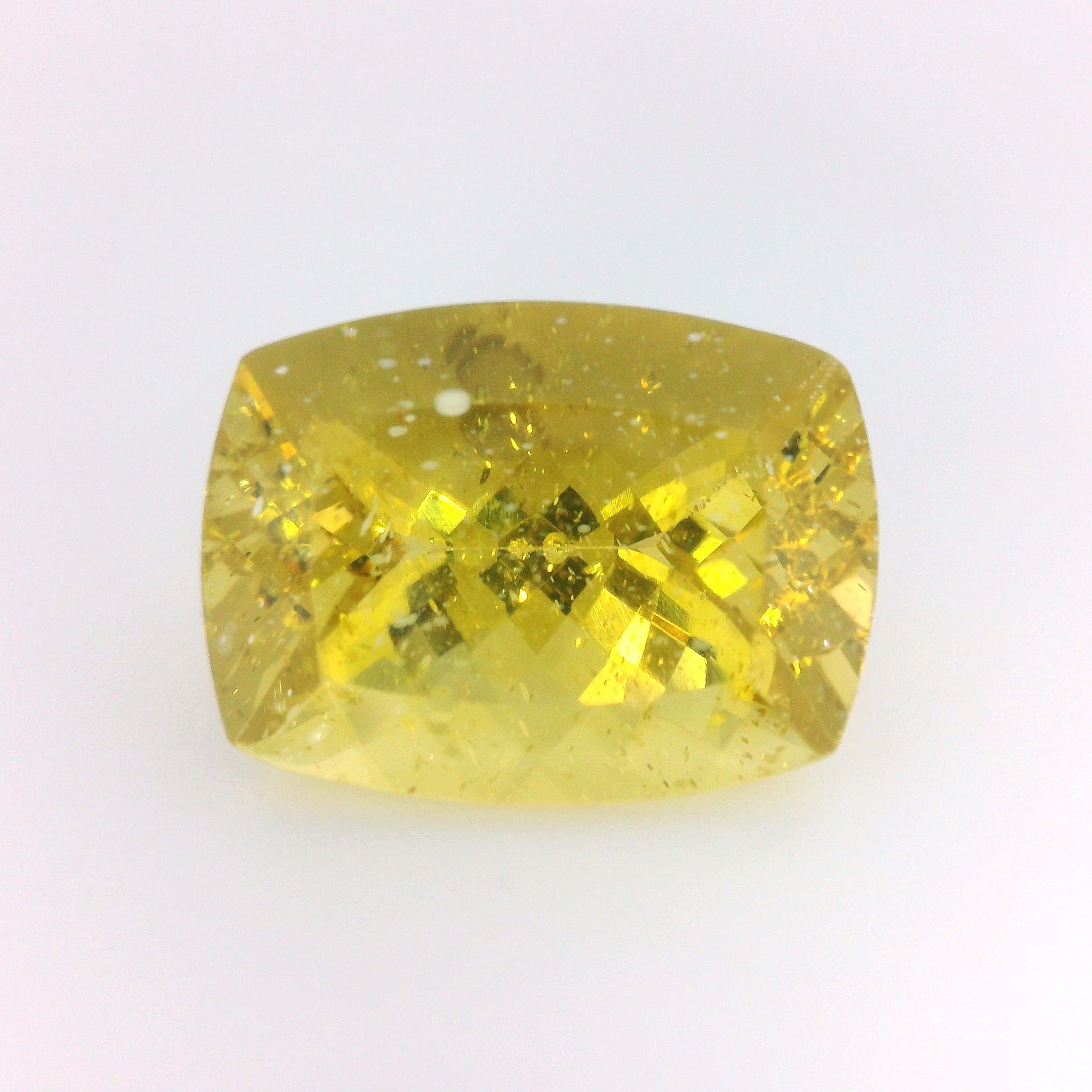 Apatyt 11,53 ct, żółty, szlif cushion