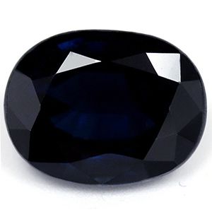 SAPPHIRE FACETED 3.7ct BLUE Navy Blue SI AUSTRALIA HEATED