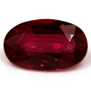 RUBY FACETED 0.49ct RED Pigeon Blood Red SI REST_OF_AFRICA NONE
