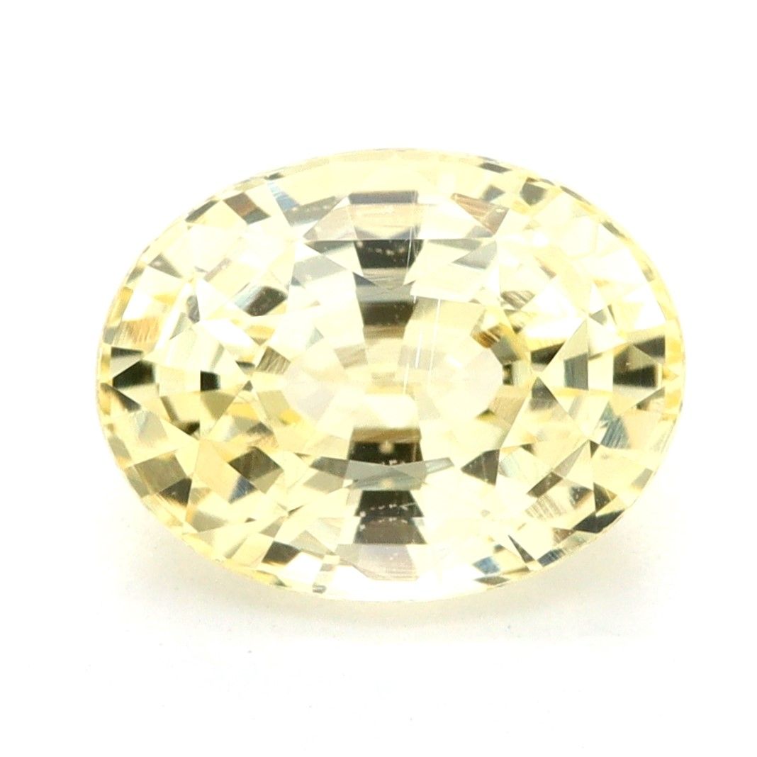 Szafir 2,07 ct, żółty, szlif owalny
