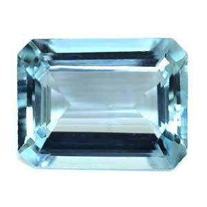 Akwamaryn 2,47 ct, niebieski, szlif szmaragdowy
