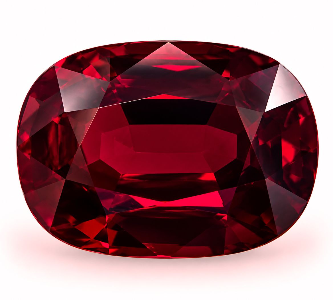 Rubin 5,01 ct, czerwony, szlif owalny