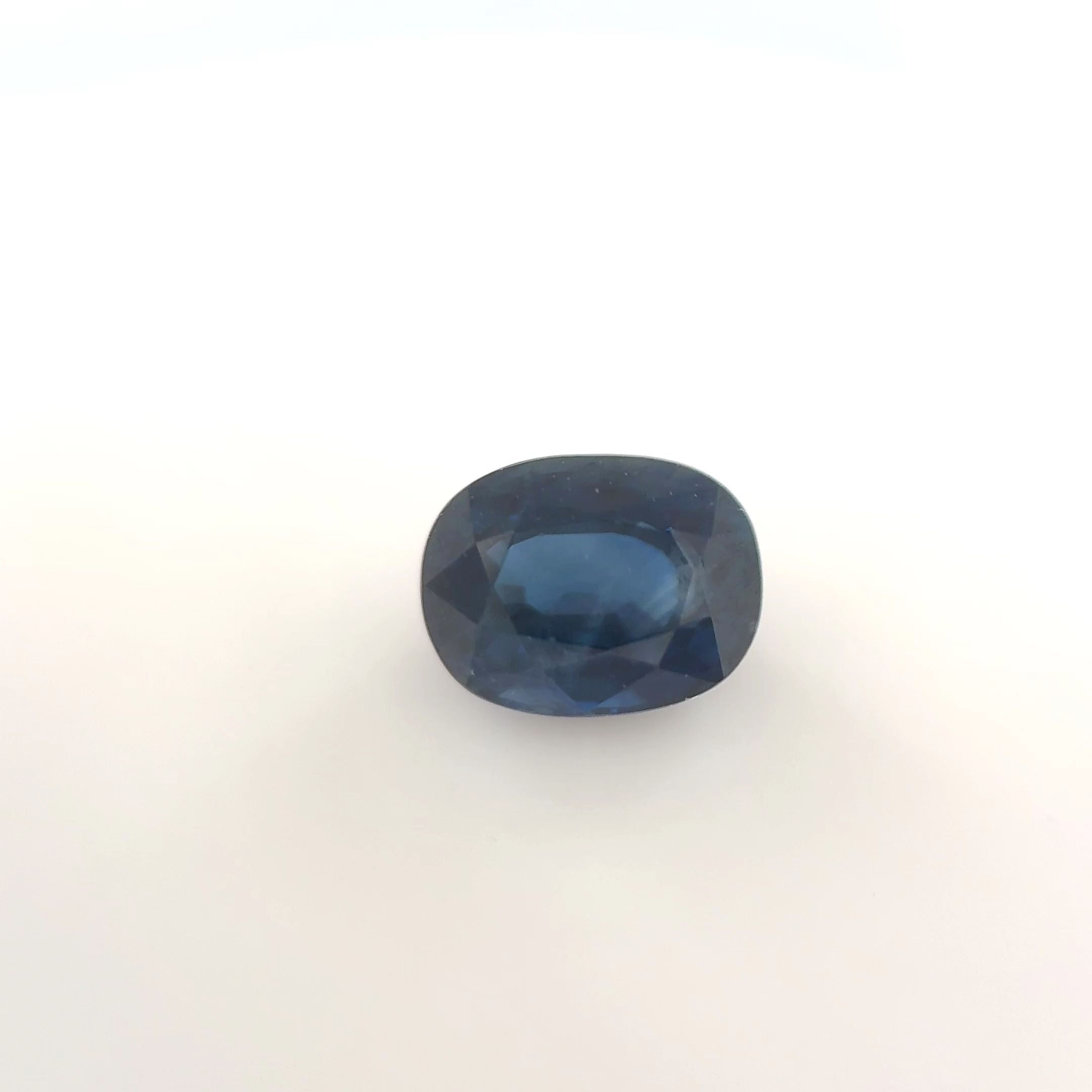 Szafir 1,14 ct, niebieski, szlif owalny