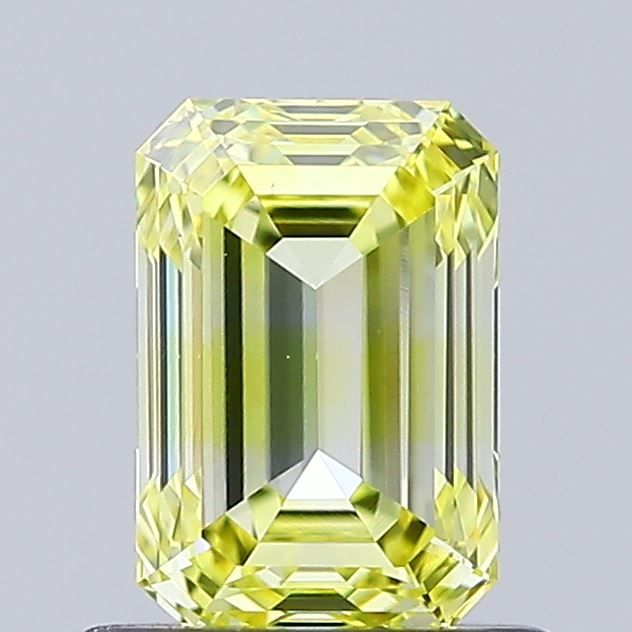 0.92 CT Fancy Vivid Yellow EMERALD
