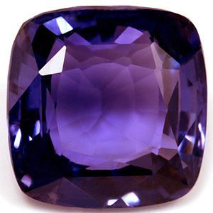 Szafir 6,06 ct, purpurowy, szlif cushion