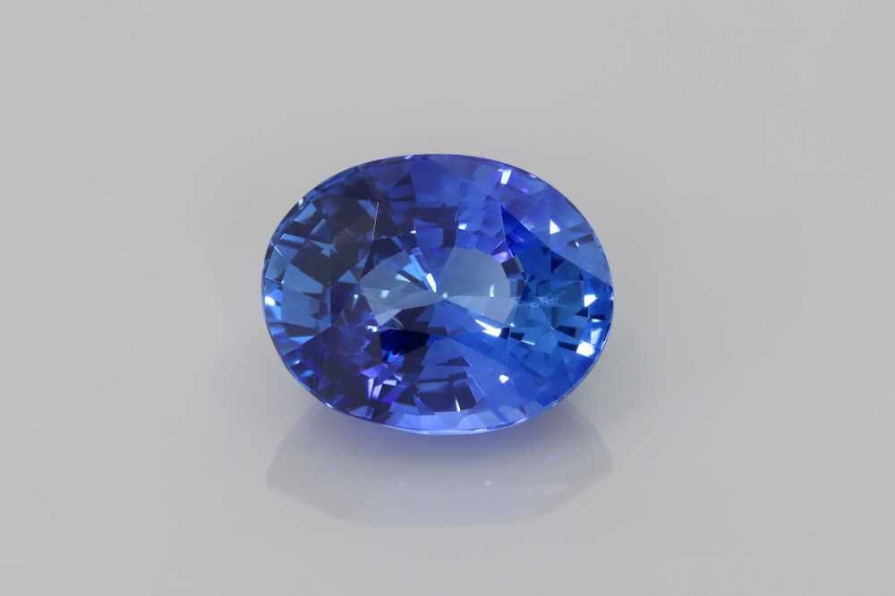 5.02 Carat Blue Oval Sapphire
