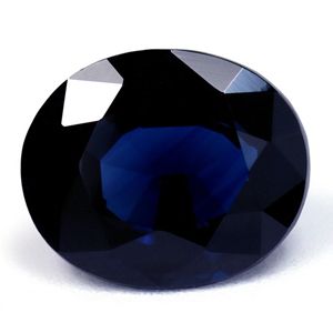 Szafir 3,09 ct, niebieski, szlif owalny