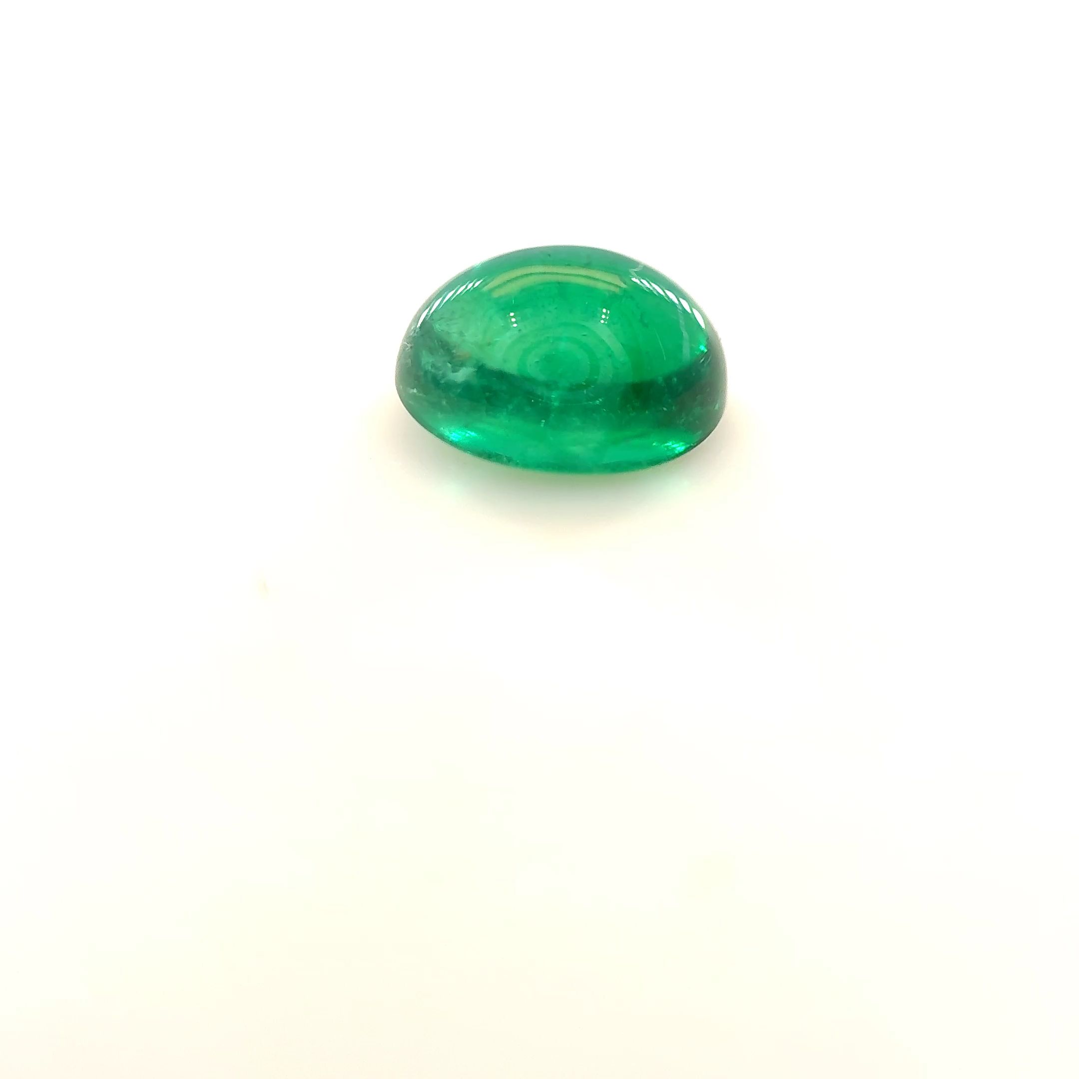 Szmaragd 1,09 ct, zielony, kaboszon