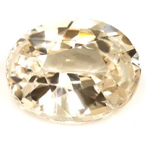 Szafir 1,33 ct, żółty, szlif owalny