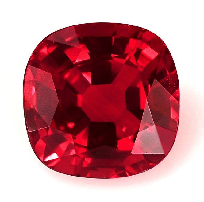 Rubin 1,07 ct, czerwony, szlif cushion