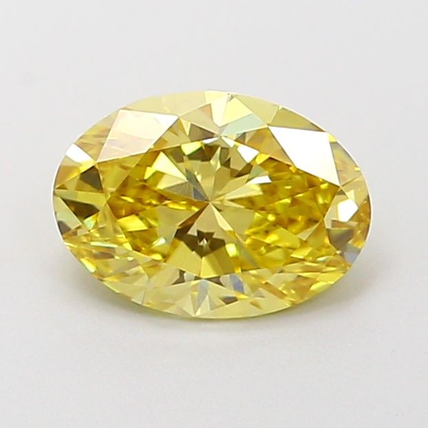 0.72 CT Fancy Intense Yellow OVAL