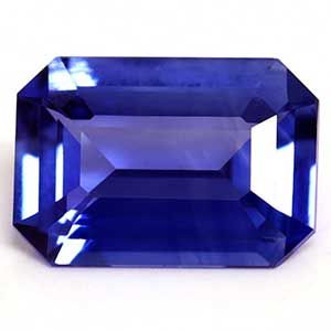 Szafir 1,22 ct, niebieski, szlif szmaragdowy