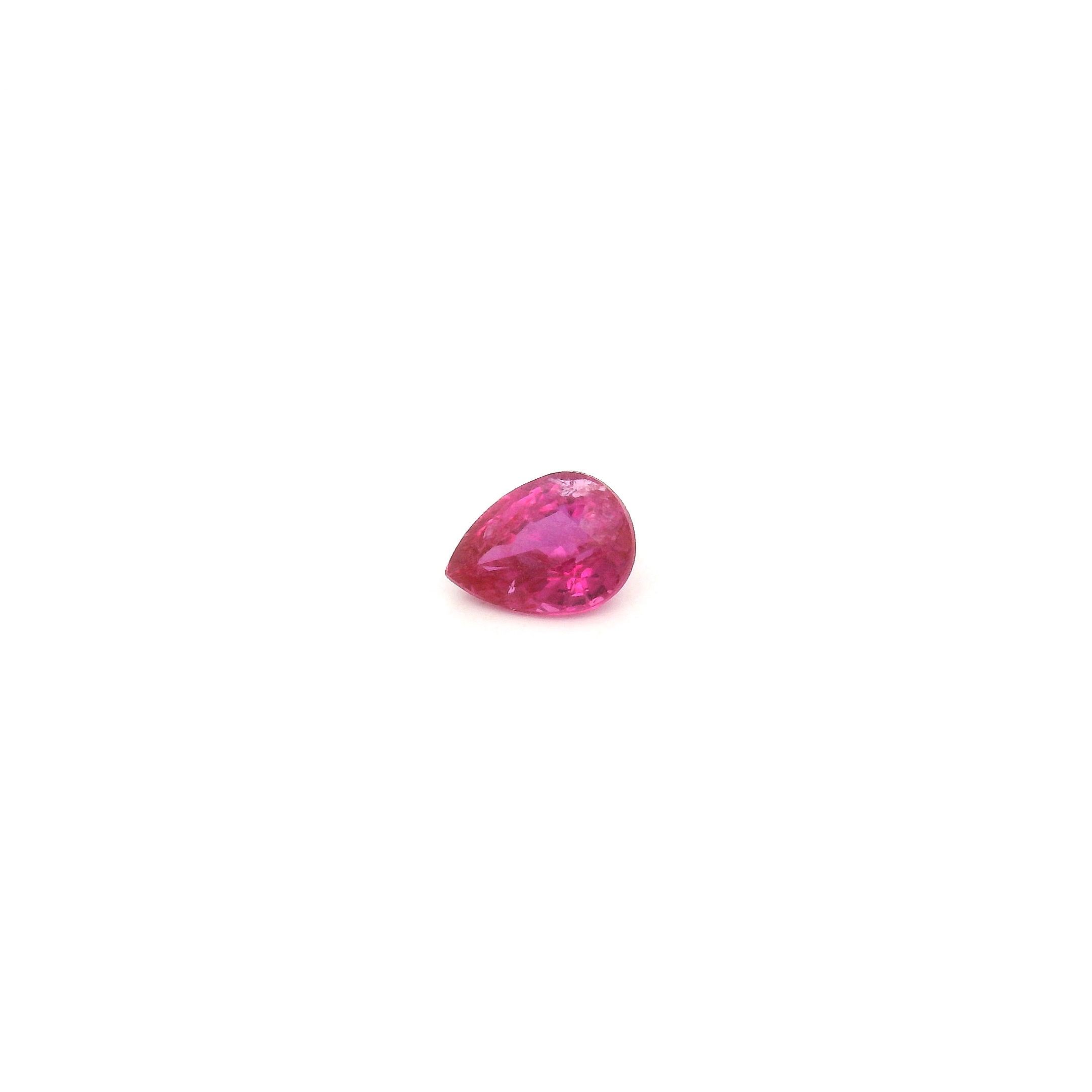 RUBY FACETED 0.26ct RED Medium Intense SI MOZAMBIQUE NONE