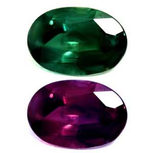 ALEXANDRITE FACETED 0.48ct GREEN Blue Green to Intense Purple SI BRAZIL NONE