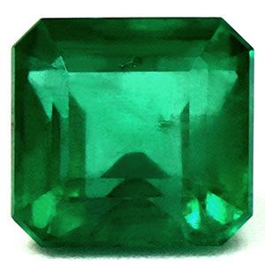 Szmaragd 1,53 ct, zielony, szlif szmaragdowy