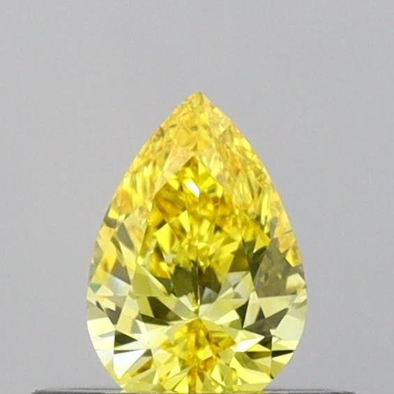 0.32 CT Fancy Vivid Yellow PEAR
