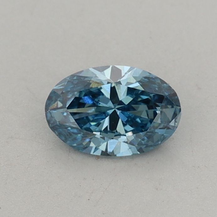 0.4 CT Fancy Vivid Blue OVAL