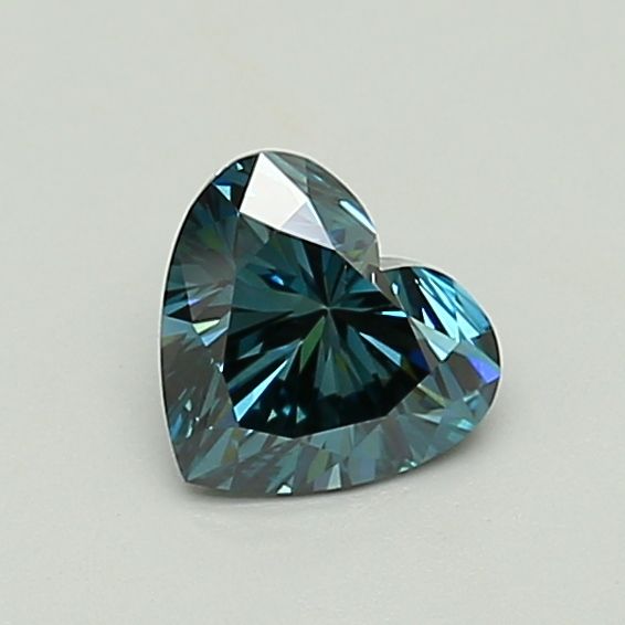1.01 CT Fancy Vivid Blue HEART