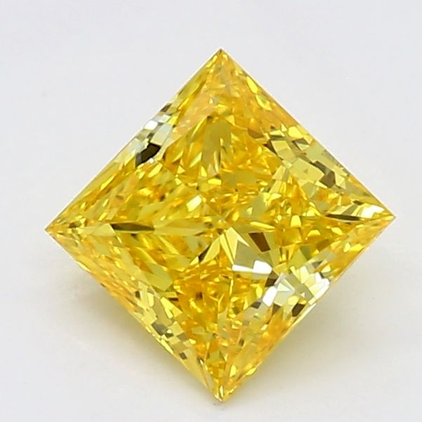 0.68 CT Fancy Vivid Yellow PRINCESS