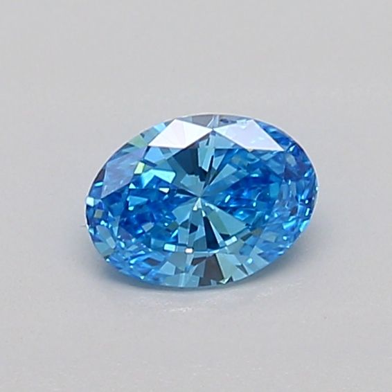 0.32 CT Fancy Intense Blue OVAL