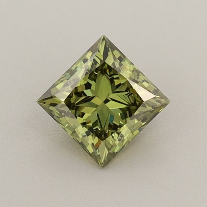 0.52 CT Fancy Vivid Green PRINCESS
