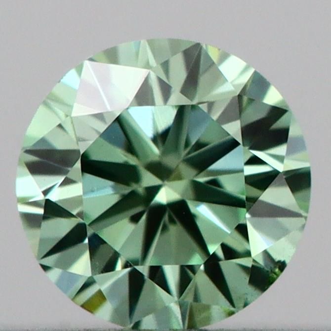 0.16 CT Fancy Vivid Green ROUND