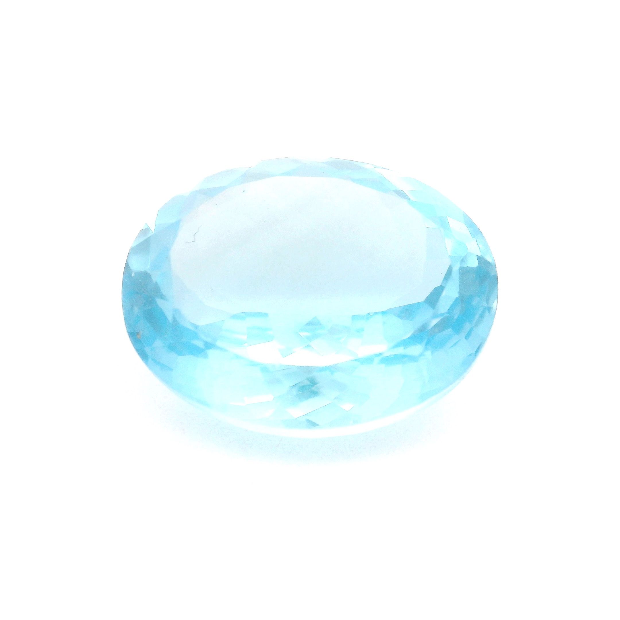 Topaz 10,25 ct, niebieski, szlif owalny
