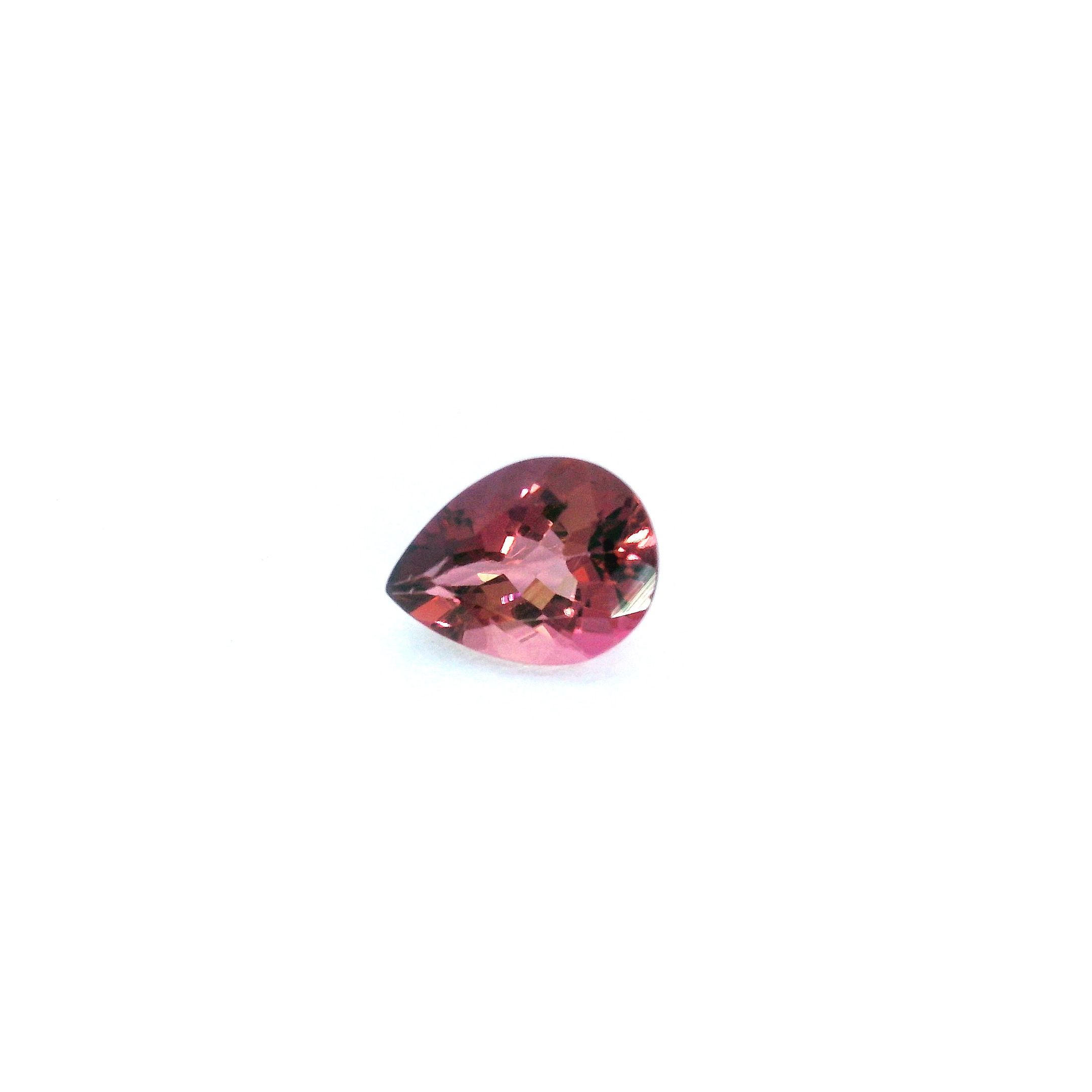 Turmalin 1,20 ct, różowy, szlif gruszka