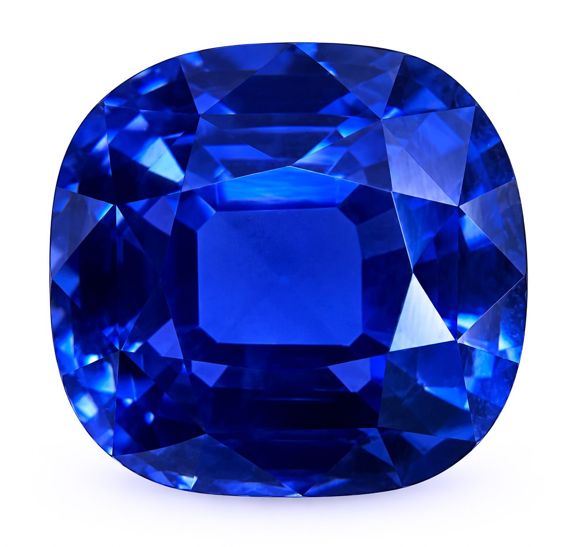 Szafir 8,06 ct, niebieski, szlif cushion