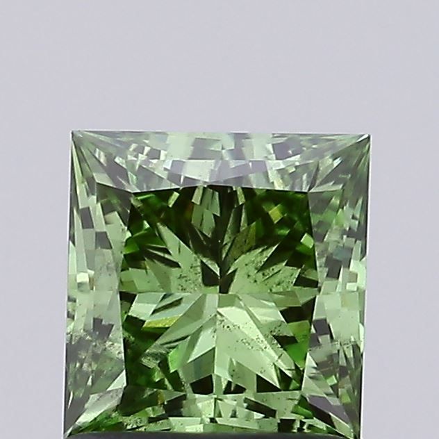 1.0 CT Fancy Vivid Green PRINCESS