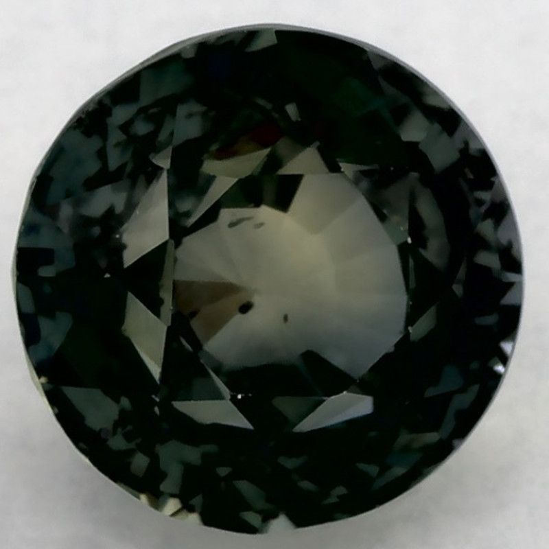 Szafir 2,01 ct, zielony, szlif okrągły