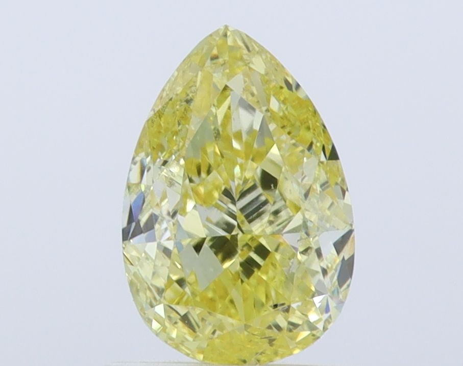 0.99 CT Fancy Intense Yellow PEAR