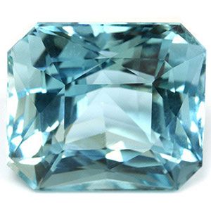 Akwamaryn 29,23 ct, niebieski, szlif szmaragdowy