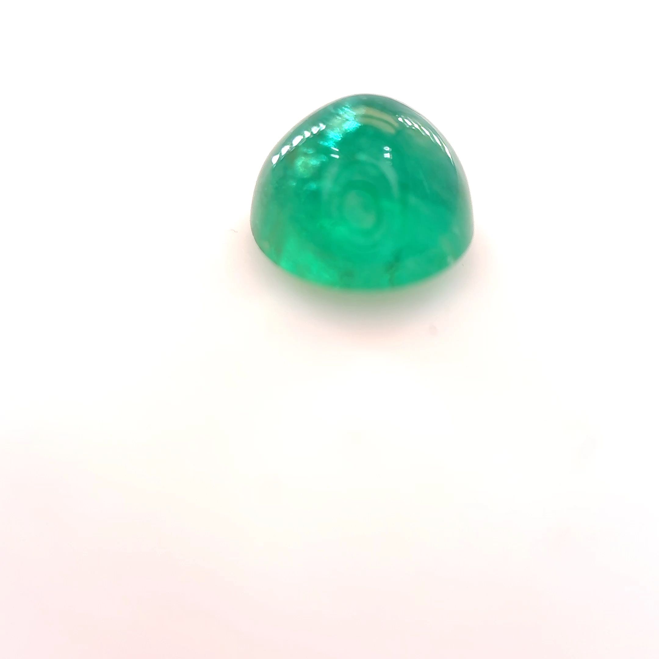 Szmaragd 1,63 ct, zielony, kaboszon