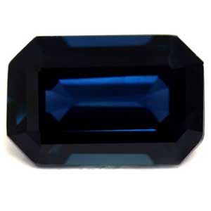 SAPPHIRE FACETED 0.71ct BLUE Deep Blue SI MADAGASCAR HEATED