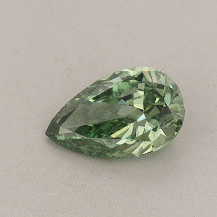 0.38 CT Fancy Vivid Green PEAR