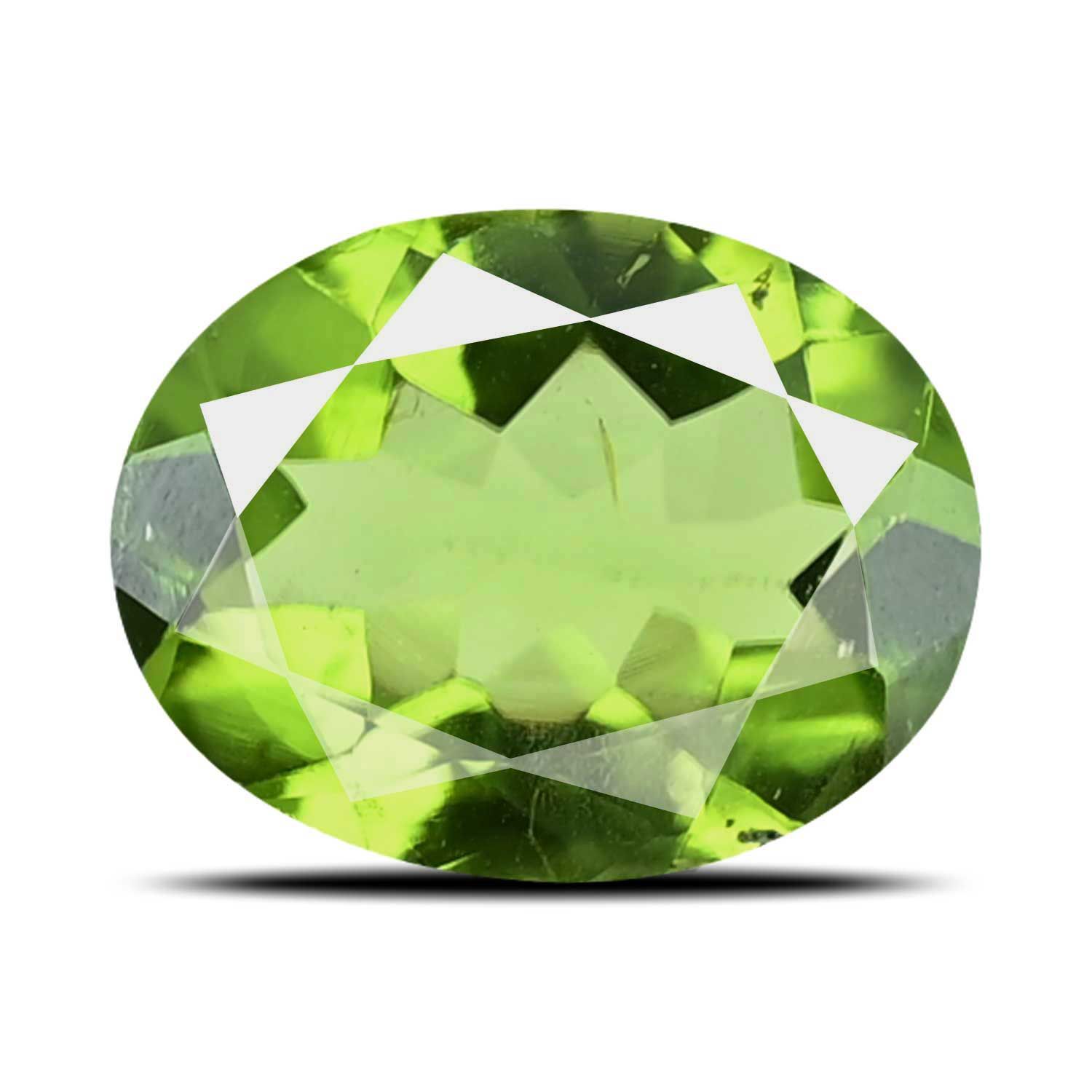 PERIDOT FACETED 3.61ct GREEN MI AFGHANISTAN NONE