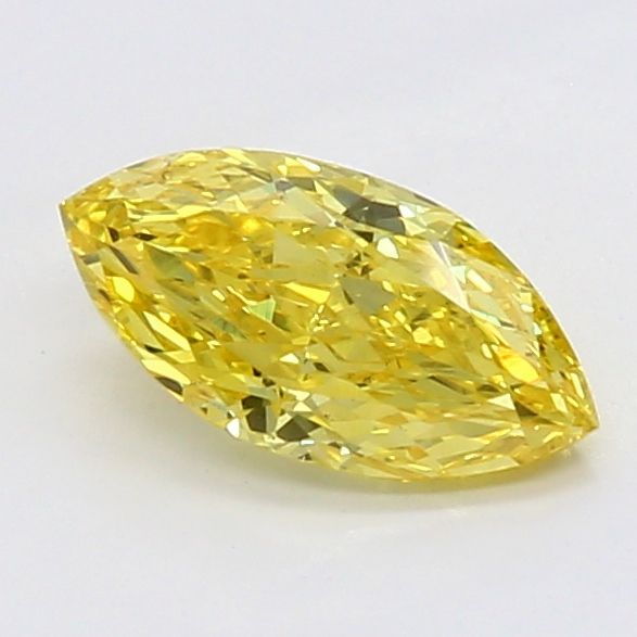 0.47 CT Fancy Vivid Yellow MARQUISE