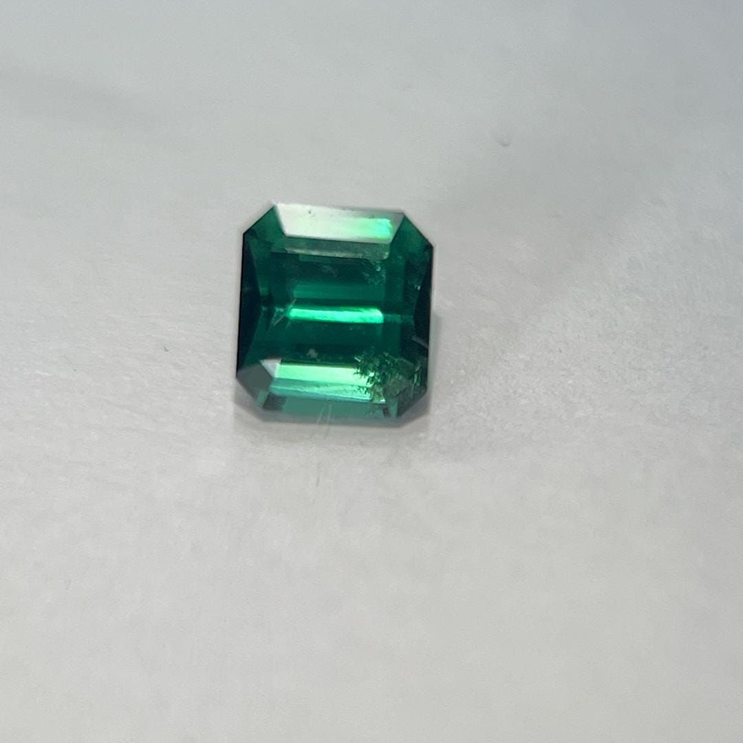 Turmalin 1,16 ct, zielony, szlif szmaragdowy