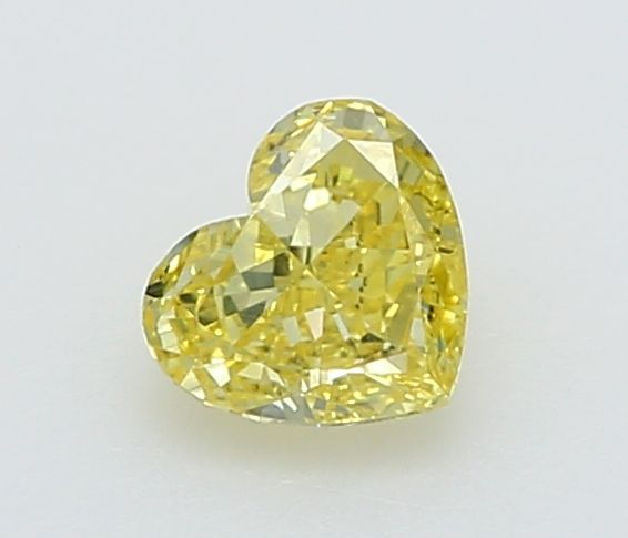 0.25 CT Fancy Vivid Yellow HEART