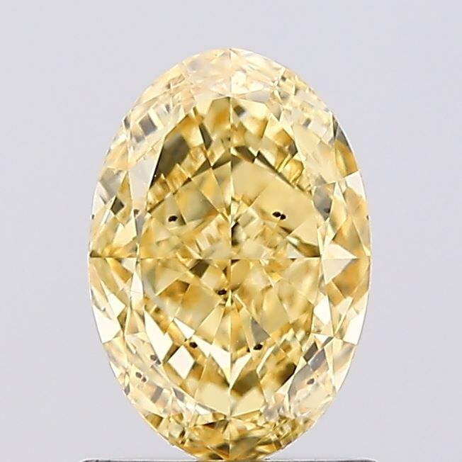 1.05 CT Fancy Intense Yellow OVAL