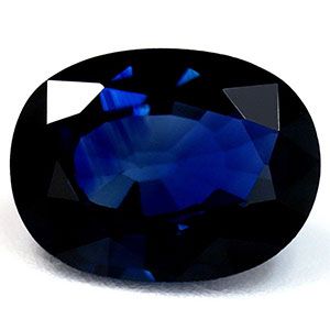 SAPPHIRE FACETED 1.74ct BLUE Deep Blue SI MADAGASCAR NONE
