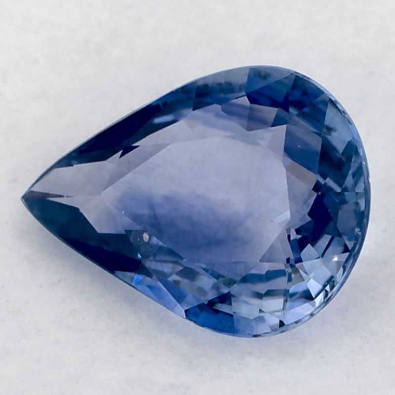 Szafir 1,02 ct, niebieski, szlif gruszka