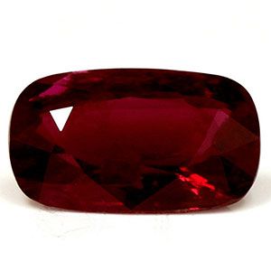 Rubin 1,12 ct, czerwony, szlif cushion