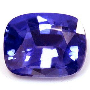 Szafir 1,00 ct, niebieski, szlif cushion